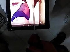 Pissing on horny curvy fuckmeat