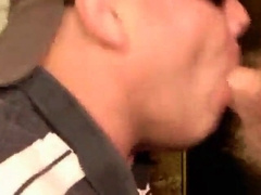 Glory Hole Blowjob: Choking on Married Cock