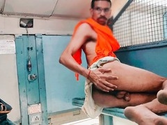 Middle-aged crossdresser gets pounded by horny Indian gay daddies