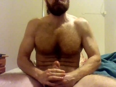 Gay beard, jelqing, gay muscle flex
