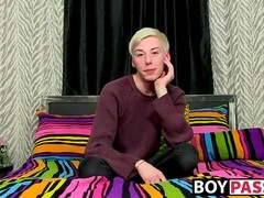 Youngster Jax Marnell toys his ass and jerks off his cock solo
