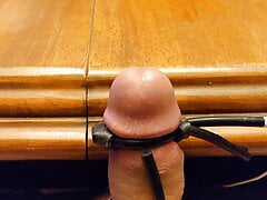 Twitching cock with thick cum - estim