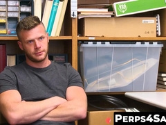 Perps4Sale.com - Bearded Straight Crook Raw Fucked by Handsome Security