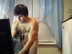 College muscle stud bust a nut