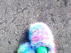 Fuzzy slippers