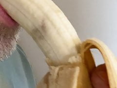 Me, deepthroating a banana.