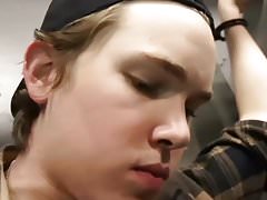 Cuffed and sucked - Factory Video