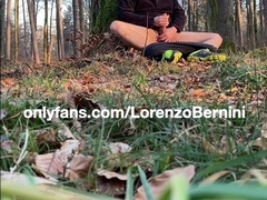 wank in the woods
