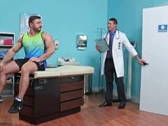 The doctor says this stud needs an injection of cum in his ass
