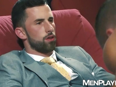 Emir Boscatto tests his cocksucking skills to Mateo Tomas hung veiny dick