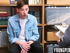 Straight teen threatened by LP Officer and anal fucked