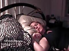 Blonde MILF shared in bedroom by two Ebony stallions