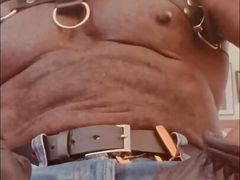 Leather Harness Denim Cutoffs BBC Titplay and Sex Toy Session