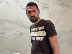 super-hot father plowing glorious latino in public shower