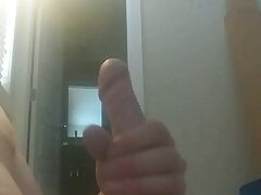 Very messy cum on self. Big dick huge cumshot