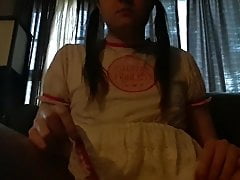 Daddy's sissy princess rubbing diaper