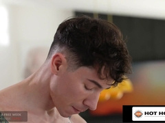 Long Haired Jock Deep-throats A Thick Edible Spunk-pump