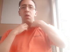 Wanking in public on the train