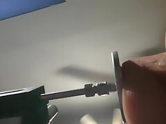 Sissy Training Asspussy's Depth With Large Dildo PT1
