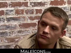 MaleIcons.com - Horny captain Rob bangs his huge dick into Brandon's tight hole with fervor