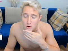 Christian Levine gets naughty and pleasures himself by choking on frigs