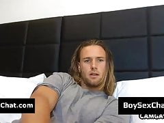 Blond dude on webcam