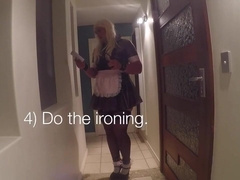 Sissy Maid Cleans Masters House