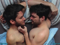 Friends jerking off together (very intimate)
