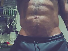 Muscle Kitchen Flexing with Rogan