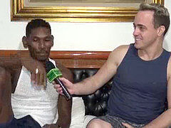 Kadu-castro gets his mouthful of pleasure from a hung ebony guy