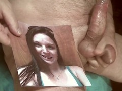 Salute to pornexpert1 - massive cumshot on Rebecca's pretty face