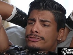 Executive goes knuckle deep and breeds Apollo Fates' open ass