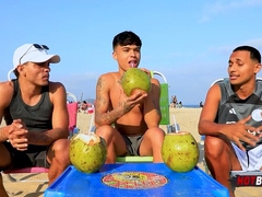 ravaging the bastard with my finest mate!