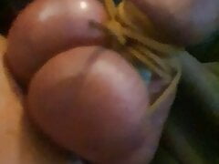 Cock bondage and nipple clamps