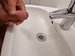 covered public dansk restrooms completely in cum