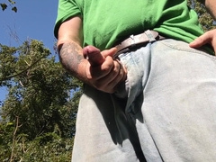 Outdoor Rapid Foreskin Fap off