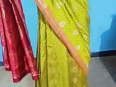 Wear saree and do fune
