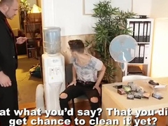 teenage get sans a condom And Facialized By His Macho father Manager