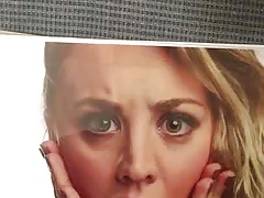 Kaley Cuoco Cum Ttibute #2