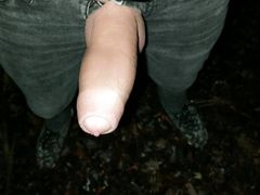 Thick pulsating cock cumming 2 times in one evening outdoor