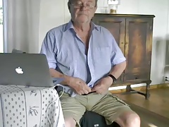 grandpa cum on cam