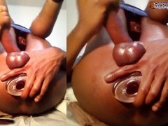 Blackie gaping booty doesn't need any lingerie - Dj Buttpussy