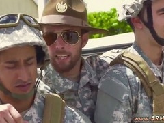 Gay soldier enjoys outdoor anal in uniform