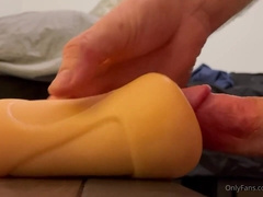 Drilling Fleshlight and nutting everywhere