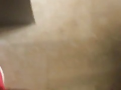 Jerks off huge black cock