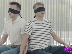 Two submissive twinks dominated and mistreated by stern mobster Nik Fros!