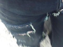 jeans piss in public