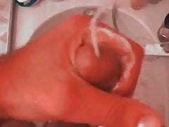 Cumshot strike to camera
