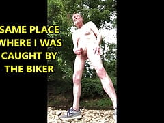 Cum on the Rocks By A Stream Aug 2023