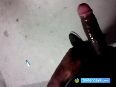 Bareback Staircase Fuck with Big Black Cock